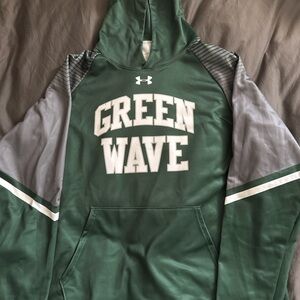 Under Armour Delbarton Green Wave Hoodie